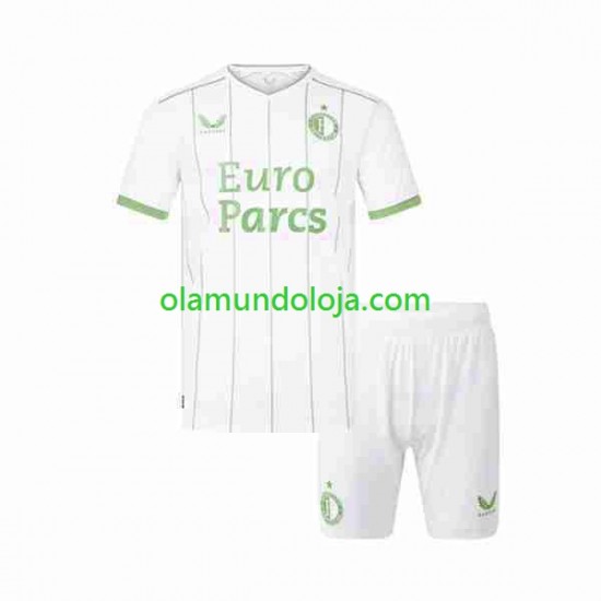Camisola Feyenoord Rotterdam Criança Equipamento Terceiro 2023-2024 Manga Curta